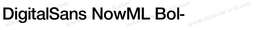 DigitalSans NowML Bol字体转换
